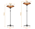 PSSF2200UK.outdoor umbrella vertical electric heater. (APP + temperature control / lifting heating furnace, 3000W suitable for indoor and outdoor)