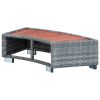 Spa Step Gray Poly Rattan 36.2"x17.7"x9.8"