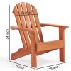 Kids Outdoor Wooden Adirondack Chair for Patio/Garden/Backyard/Pool