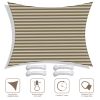 20'x23' Rectangle Sun Shade Sail/ Coffee+White