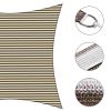 20'x23' Rectangle Sun Shade Sail/ Coffee+White