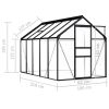 Greenhouse Anthracite Aluminum 63.4 ft¬≤