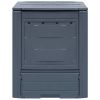Garden Composters 2 pcs Gray 23.6"x23.6"x28.7" 137.4 gal