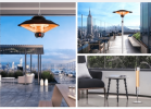 PSSC2200EU. Outdoor indoor umbrella hanging electric heater. (Intelligent shake control temperature control heating furnace, 2500W is suitable for ind