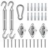8 Inch Triangle Sun Shade Sail Hardware Kit
