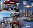 PSSF2200UK.outdoor umbrella vertical electric heater. (APP + temperature control / lifting heating furnace, 3000W suitable for indoor and outdoor)