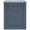 Garden Composters 2 pcs Gray 23.6"x23.6"x28.7" 137.4 gal