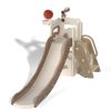 5 In 1 Kids Slide and Climber Playset, Freestanding Toddler Playground with Basketball Hoop, Telescope, Ball and Storage Space for Indoor Outdoor
