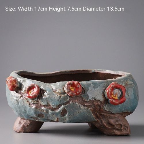 Cute And Creative Large Caliber Combination Pot With Meat And Flower Pots
