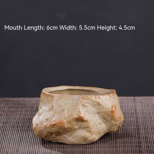 Stoneware Small Stone Succulent Plant Ceramic Flower Pot